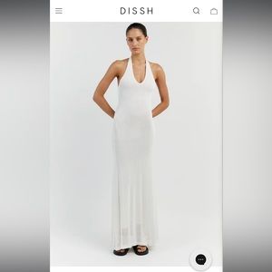 DISSH Ophelia off white crochet maxi dress